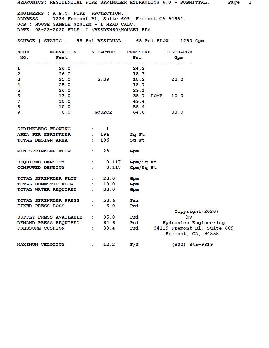 Submittal Page 1